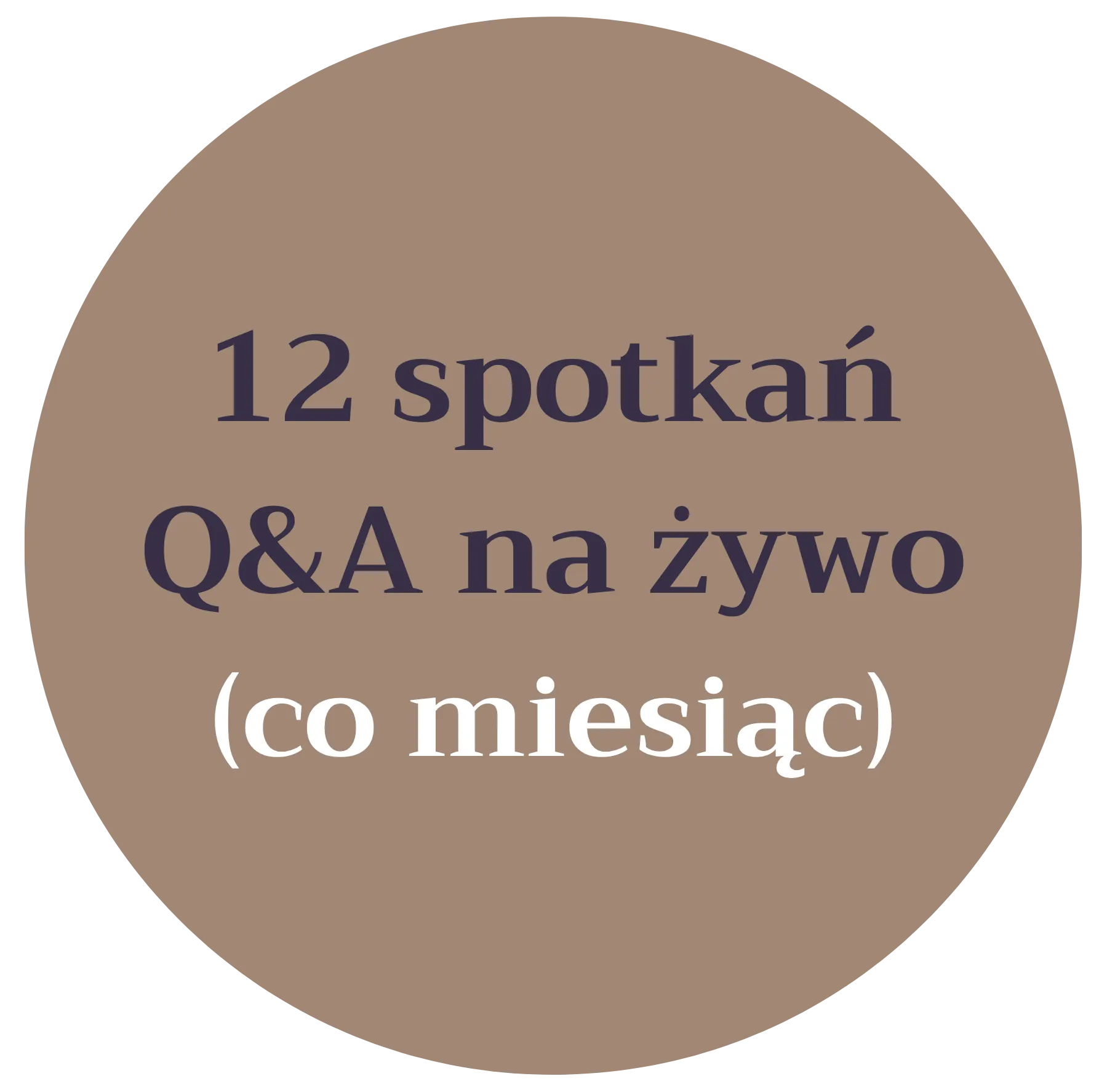 12 spotkań Q&A na żywo (co miesiąc) pierwsze już 5 grudnia 2025 godz. 10 - worqAssist Wsprarcie w trakcie kursu